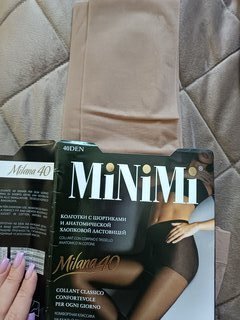 Колготки Minimi, Mini Milana, 40 DEN, р. 2, caramello, шортики - фото 5 от пользователя