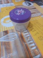 Банка для сыпучих продуктов, пластик, 0.5 л, с крышкой, Полимербыт, Лаванда Pastel, 435750800, сиреневая - фото 2 от пользователя