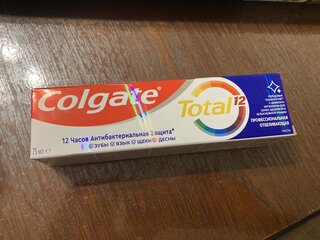 Зубная паста Colgate, Total 12 Профессиональная Отбеливающая, 75 мл - фото 2 от пользователя