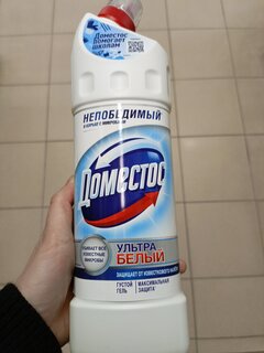 Чистящее средство универсальное, Domestos, Ультра белый, гель, 1 л - фото 5 от пользователя