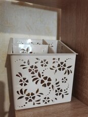 Подставка для столовых приборов, пластик, бежевая, Альтернатива, М6343 - фото 1 от пользователя