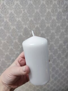 Свеча декоративная, 12х6 см, колонна, серая, Bartek Candles - фото 6 от пользователя