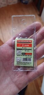 Сверло по металлу, с титановым покрытием, Haisser, диаметр 2 мм, HS111003 - фото 7 от пользователя