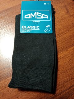 Носки муж, OMSA CLASSIC, 204, черный, р. 39-41 - фото 1 от пользователя