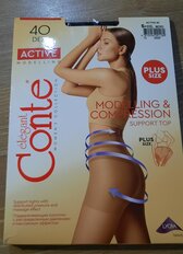 Колготки Conte, Active, 40 DEN, р. 6, nero/черные, шортики утягивающие - фото 5 от пользователя