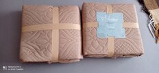 Покрывало 2-спальное, 200х180 см, 100% полиэстер, стеганое, Silvano, Ультрасоник Атлас, серо-бежевое - фото 3 от пользователя