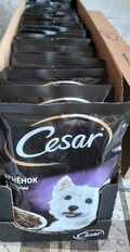 Корм для животных Cesar, 85 г, для собак, кусочки в соусе, ягненок с овощами, F5873 - фото 5 от пользователя