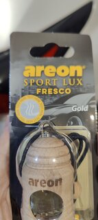 Ароматизатор в машину подвесной, бочонок, Areon, Fresco Sport Lux Gold, 47226 - фото 5 от пользователя