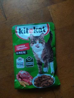 Корм для животных Kitekat, 85 г, для кошек, говядина в желе, пауч - фото 9 от пользователя