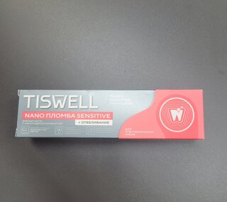 Зубная паста Tiswell, Отбеливающая реминерализующая для чувствительных зубов, 110 г - фото 1 от пользователя