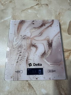 Весы кухонные электронные, стекло, Delta, KCE-69 Розовый камень, платформа, точность 1 г, до 5 кг, разноцветные - фото 3 от пользователя