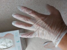 Перчатки хозяйственные винил, одноразовые, неопудренные, L, 100 шт, прозрачные, 8233 - фото 2 от пользователя