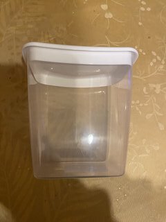 Банка для сыпучих продуктов, пластик, 1 л, 12.5х11.5х13 см, с крышкой, Idea, М1223, белая - фото 1 от пользователя