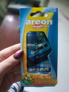 Ароматизатор в машину подвесной, гелевый, Areon, Refreshment Liquid Ваниль, 704-025-907 - фото 8 от пользователя