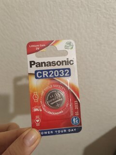 Батарейка Panasonic, CR2032, Power Cells, литиевая, 3 В, блистер, 2765 - фото 1 от пользователя