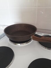 Сковорода алюминий, 24 см, антипригарное покрытие, Kukmara, Granit Ultra, красная, съемная ручка, сга242а - фото 1 от пользователя