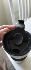 Термокружка нержавеющая сталь, 0.45 л, узкая горловина, Daniks, колба нержавеющая сталь, черная, SL-091A - фото 3 от пользователя