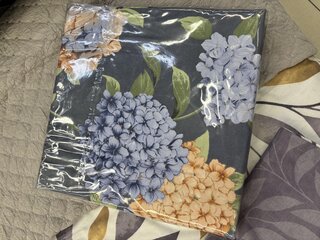 Постельное белье 2-спальное, простыня 200х220 см, 2 наволочки 70х70 см, пододеяльник 175х215 см, Майская ночь, полисатин, Цветы, серый 20/285-AC/MA - фото 3 от пользователя