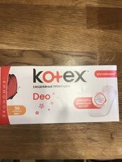 Прокладки женские Kotex, Normal Deo, ежедневные, 56 шт, 9425995 - фото 1 от пользователя