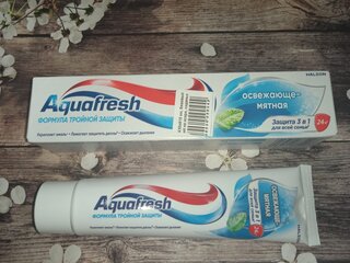 Зубная паста Aquafresh, Освежающе-мятная, 100 мл - фото 5 от пользователя