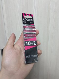 Батарейка ФАZА, ААА (LR03, 24A), Super Alkaline, щелочная, блистер, 12 шт, 2854612 - фото 2 от пользователя