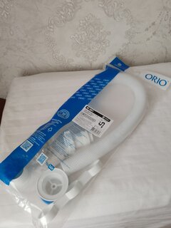 Сифон для мойки, 1000 мм, 1&quot; 1/2х40/50, полипропилен, с выпуском, белый, Orio, АС-3011 - фото 9 от пользователя