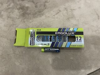 Батарейка Ergolux, ААА (LR03, 24A), Alkaline, щелочная, 1.5 В, коробка, 12 шт, 11745 - фото 2 от пользователя