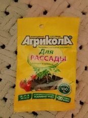 Удобрение Агрикола, для рассады, минеральный, гранулы, 50 г - фото 2 от пользователя