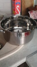 Кастрюля нержавеющая сталь, 4.1 л, с крышкой, крышка стекло, Daniks, Турин, QS-1-22/GS-01410,-22CA-2, индукция - фото 2 от пользователя