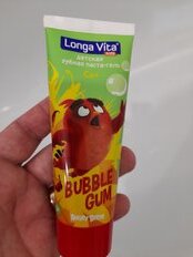 Зубная паста Longa Vita, Angry Birds Bubble Gum, для детей, 75 г - фото 6 от пользователя