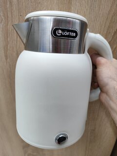 Чайник электрический Lofter, CX-K224-18W, белый, 1.6 л, 1500 Вт, скрытый нагревательный элемент, пластик - фото 5 от пользователя