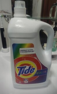 Гель для стирки Tide, 5.005 л, для цветного белья, Color - фото 1 от пользователя