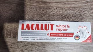 Зубная паста Lacalut, White&amp;Repair, 75 мл - фото 1 от пользователя