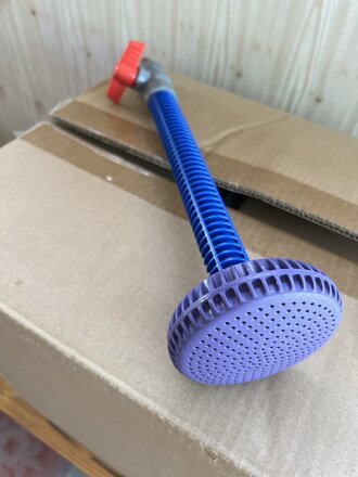 Насадка для полива 1/2&quot;, с краном, большим душем и адаптером, длинная - фото 6 от пользователя