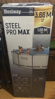Бассейн каркасный Bestway, 366х100 см, Steel Pro Max, 56260, фильтр-насос, 9150 л, ремкомплект - фото 1 от пользователя