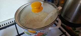 Кастрюля эмалированная сталь, 2.3 л, с крышкой, крышка стекло, цилиндрическая, Керченский металлургический завод, Цветное печенье, 51904-382/4.02-У4, белая - фото 8 от пользователя