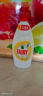 Средство для мытья посуды Fairy, Сочный лимон, 900 мл - фото 2 от пользователя