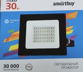 Прожектор светодиодный Smartbuy, FL SMD LIGHT, 30 Вт, 6500 К, черный, SBL-FLLight-30-65K - фото 4 от пользователя