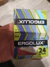 Батарейка Ergolux, ААА (LR03, 24A), Alkaline, щелочная, 1.5 В, блистер, 24 шт, 14213 - фото 8 от пользователя