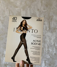 Колготки Incanto, Active Body, 40 DEN, р. 3, nero/черные, с уплотненными шортиками и укрепленным мыском - фото 1 от пользователя