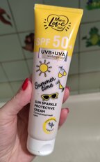 Солнцезащитный крем MonoLove bio, Summer time, 50+, 100 мл, с мерцающим эффектом - фото 2 от пользователя