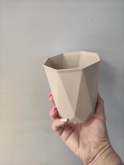 Стакан для зубных щеток, пластик, латте, Idea, Призма, М2241 - фото 9 от пользователя