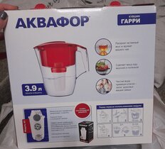 Фильтр-кувшин Аквафор, Гарри, для холодной воды, 1 ступ, 3.9 л, синий - фото 6 от пользователя