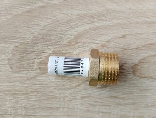 Штуцер d12х1/2&quot;, ш, латунь, Frap - фото 8 от пользователя