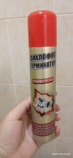 Инсектицид Дихлофос Терминатор, от летающ.и полз.насек, аэрозоль, 600 мл, аэрозоль, Арнест - фото 1 от пользователя