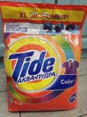 Стиральный порошок Tide, 4.5 кг, автомат, для цветного белья, Color - фото 2 от пользователя