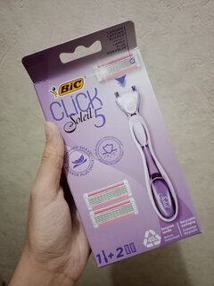 Станок для бритья Bic, Click 5 Soleil, для женщин, 5 лезвий, 2 сменные кассеты, 503715 - фото 6 от пользователя