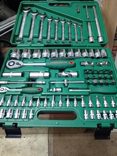 Набор слесарных инструментов Jonnesway, S04H52482S, 047399, 1/2&quot;, 1/4&quot;, кейс, 82 предмета - фото 2 от пользователя