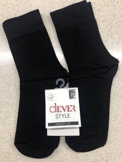 Носки для мужчин, хлопок, Clever, Market line, черные, р. 25, M1003 - фото 1 от пользователя