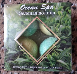 Бомбочки для ванны Ocean Spa, Зеленая долина, 4х40 г - фото 2 от пользователя